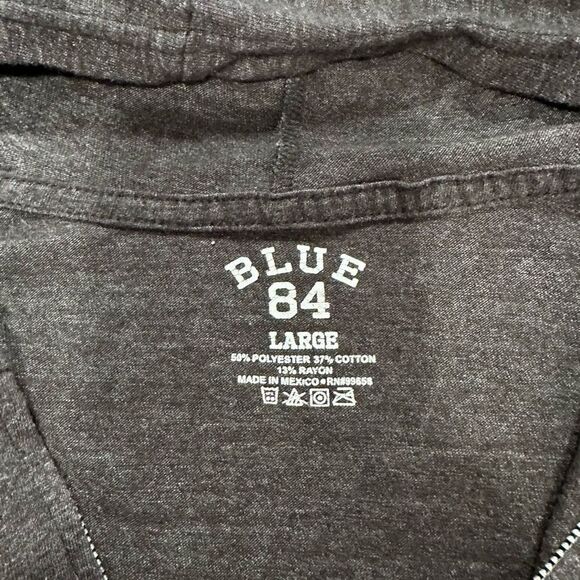 Womens 2015 Vintage Alabama National Champions Dark Grey Zippered Cotton Hoodie - Picture 2 of 3